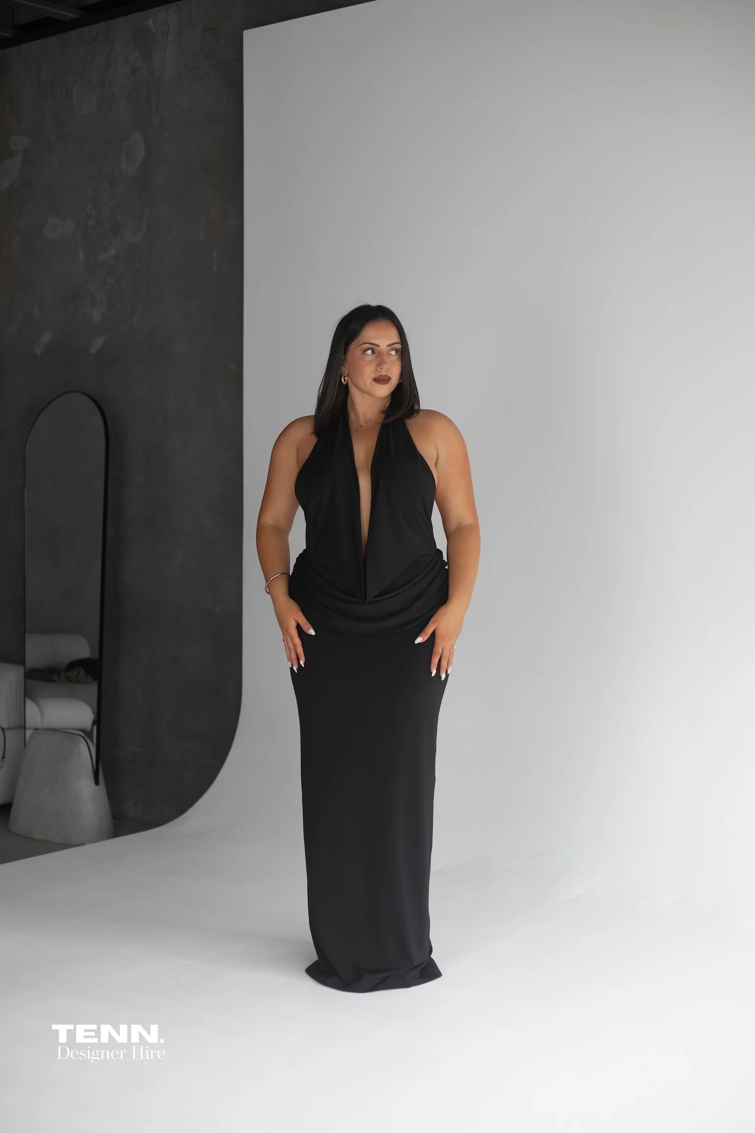 Vanessa Jersey Dress - Black - Image 4