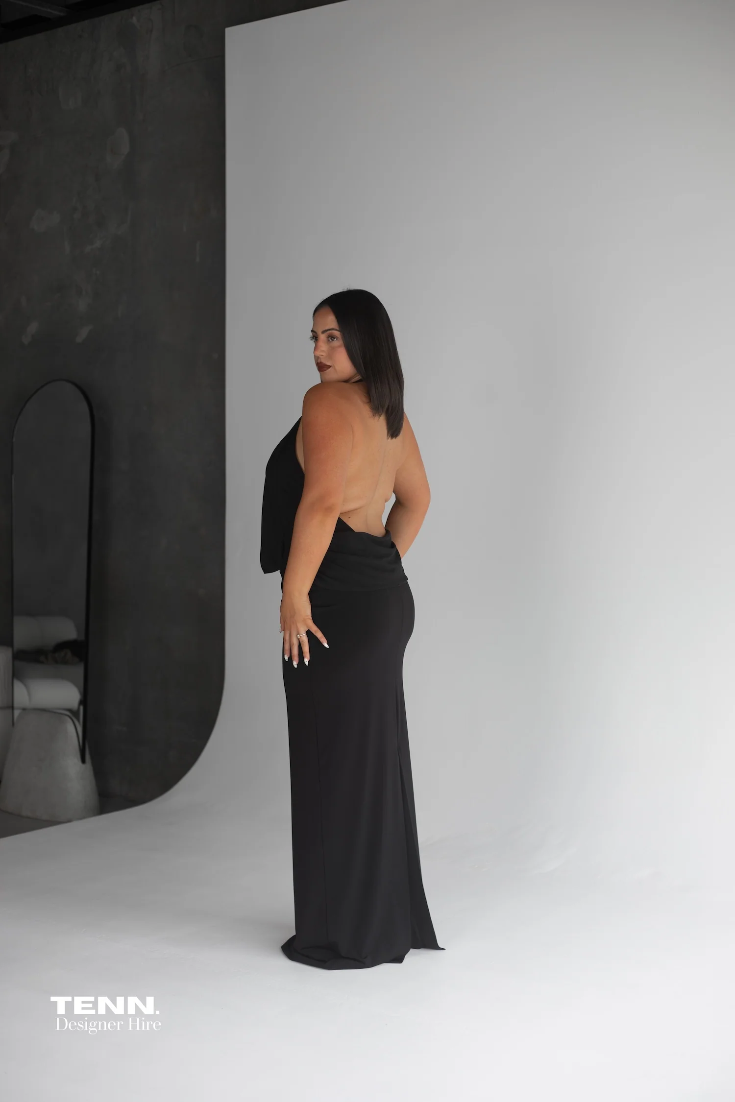Vanessa Jersey Dress - Black - Image 5