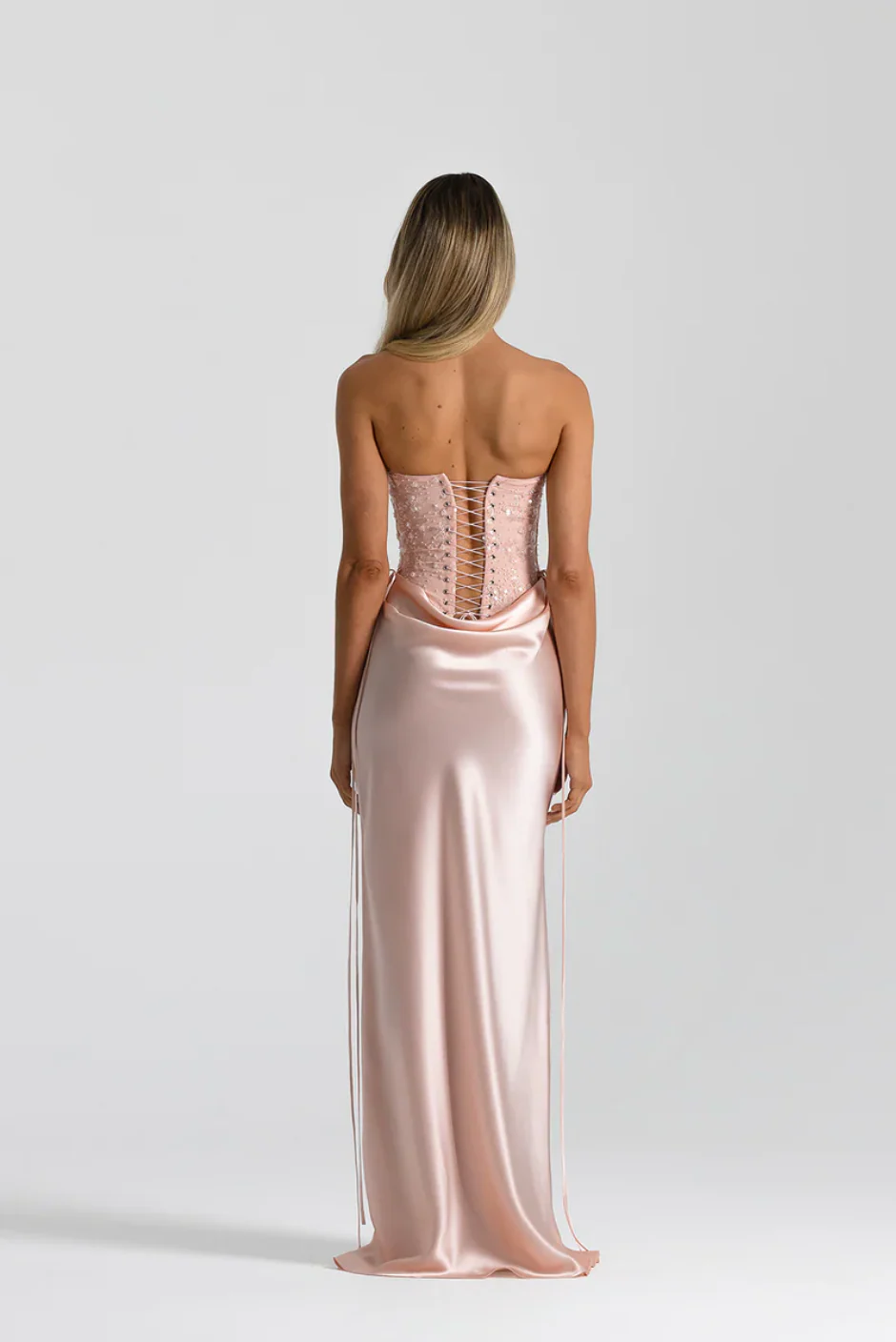 Verity Bustier & Allira Skirt set - Baby Pink - Image 5