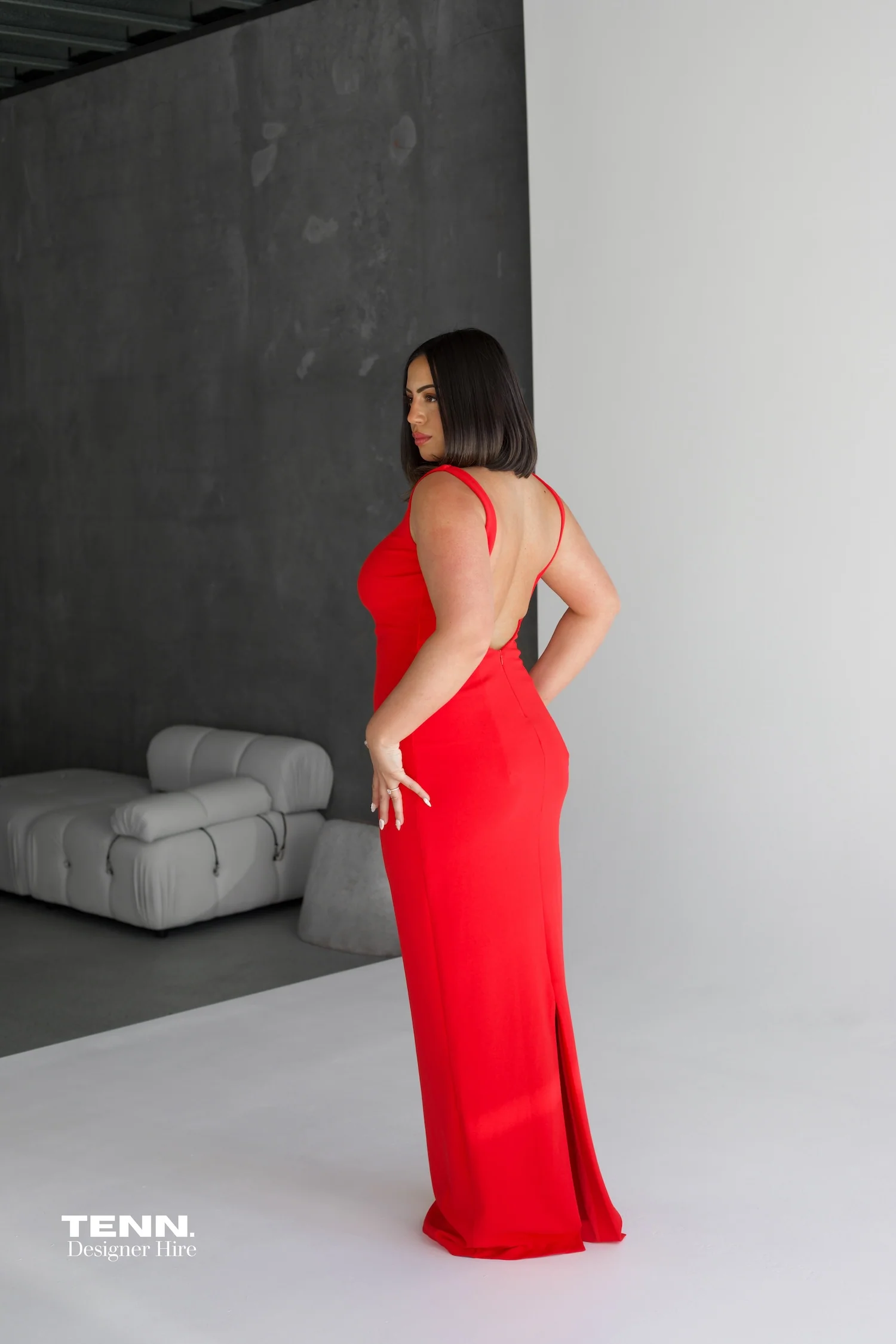 Verona Gown - Red - Image 5