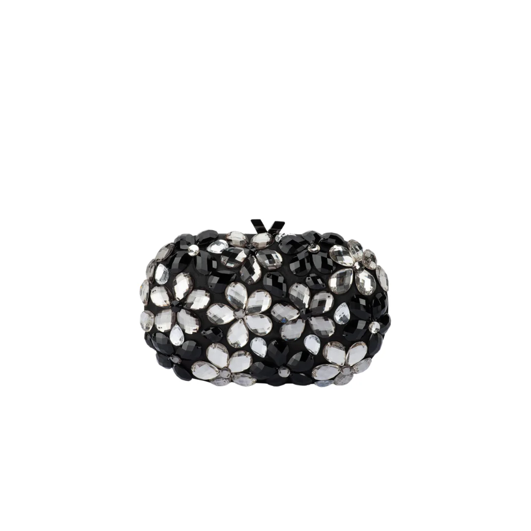 Victoria Crystal Flower Clutch