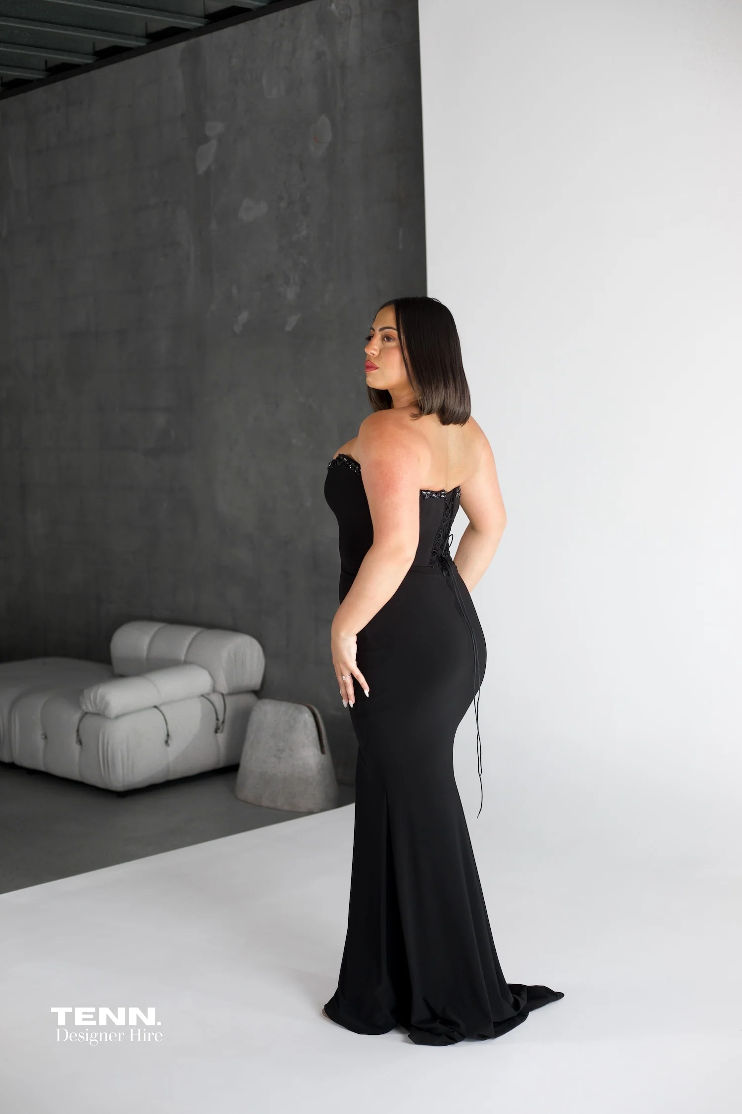 Victorie Gown - Black - Image 10