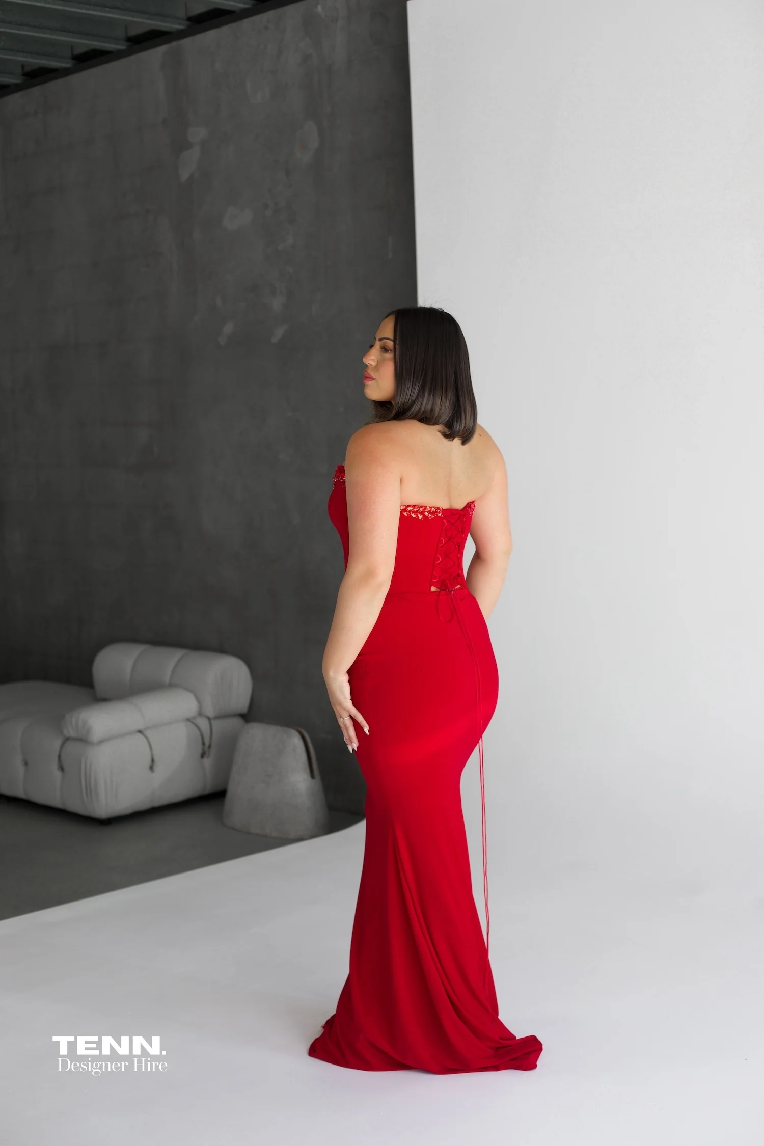 Victorie Gown - Cherry - Image 5