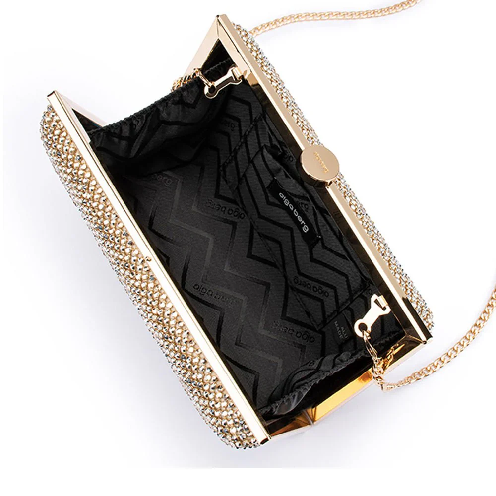Viviana Crystal Clutch - Gold - Image 2